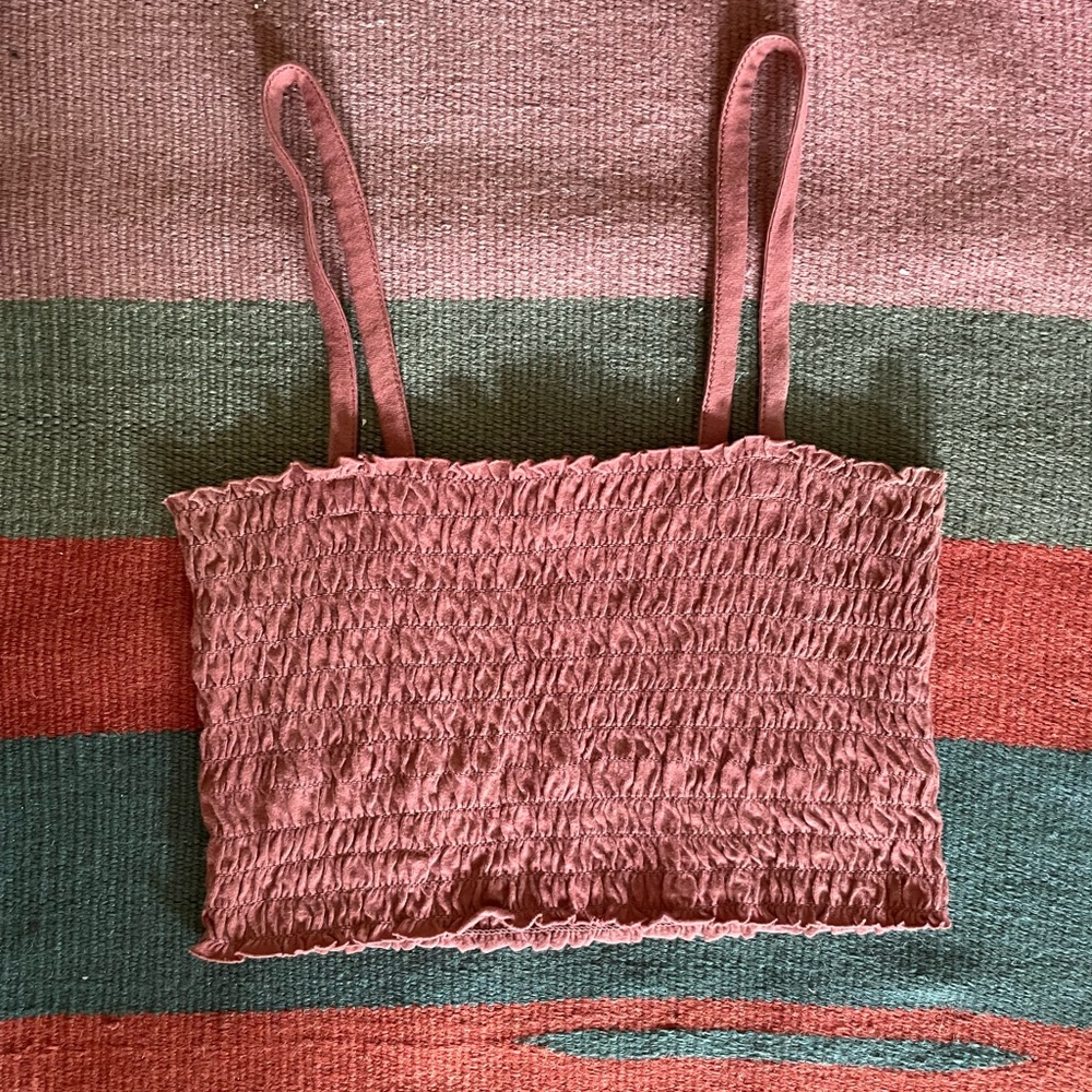 Smocked crop top